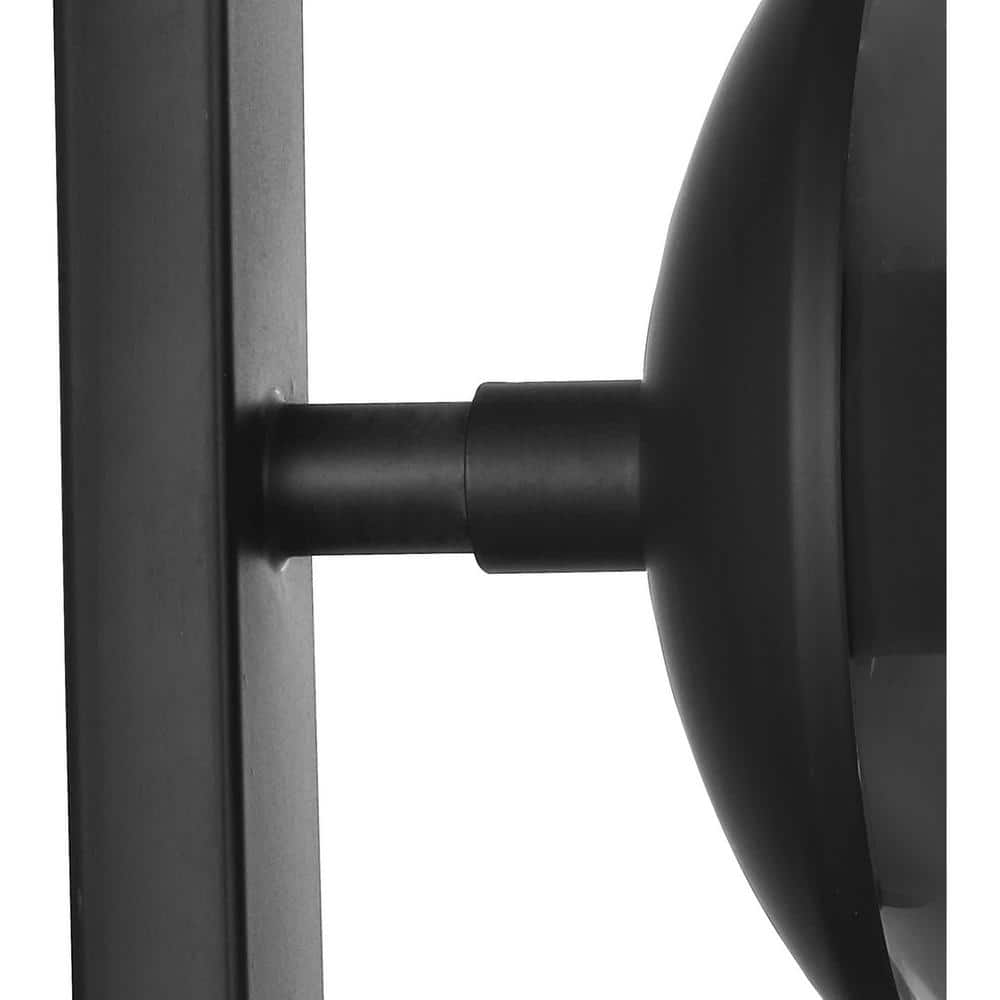 Atwell Matte Black 2-Light Pendant with Clear Globe Shades