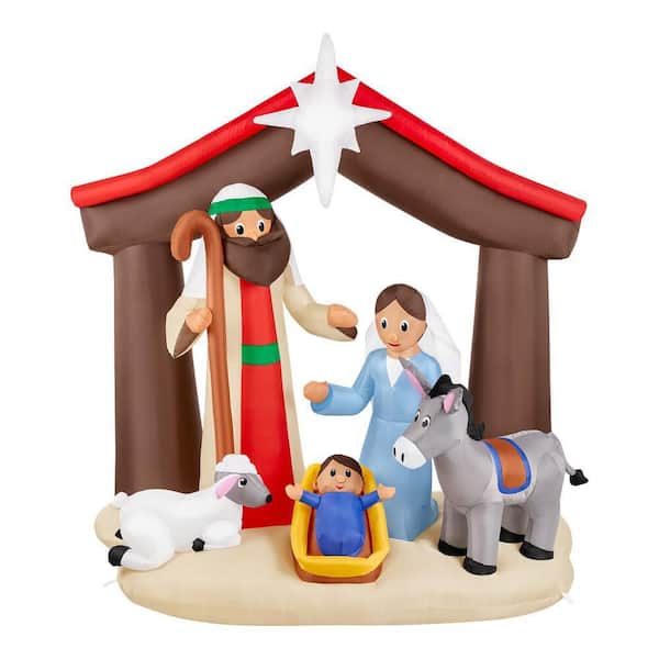 6 ft LED Nativity Scene
