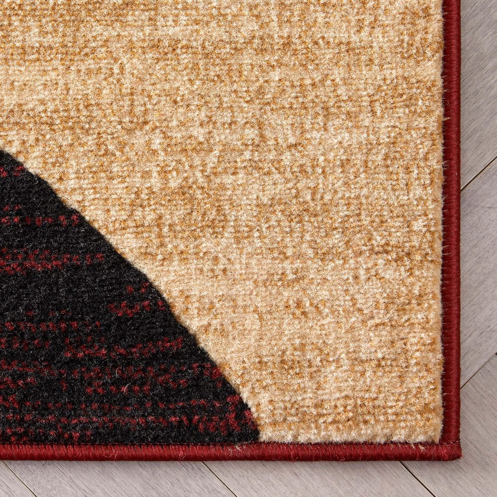 Transitional Dulcet Bingo Multicolor 5' x 7' Geometric Area Rug