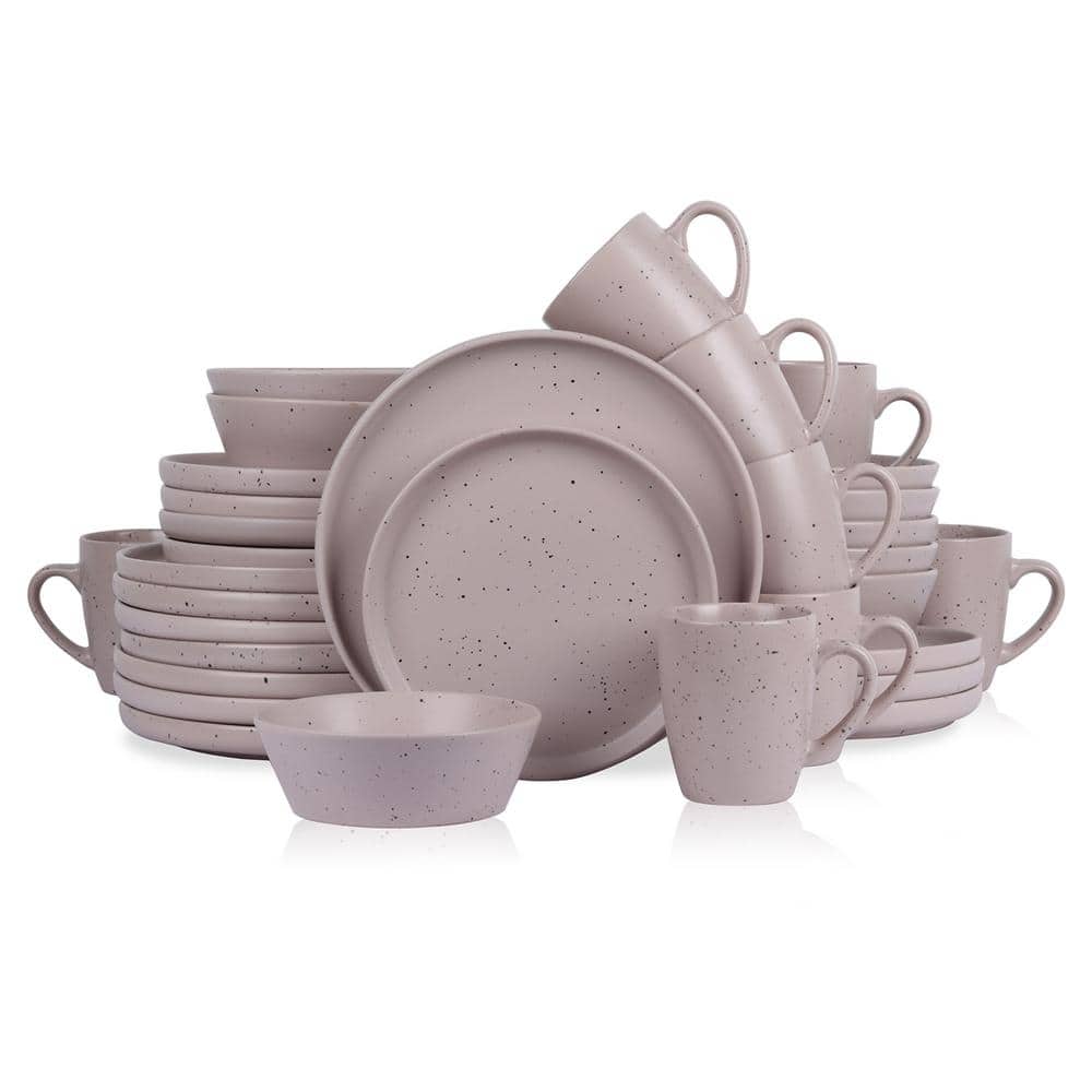 さおりん雑貨set STONE LAIN Jade 32-Piece Dinnerware Set Stoneware, Service