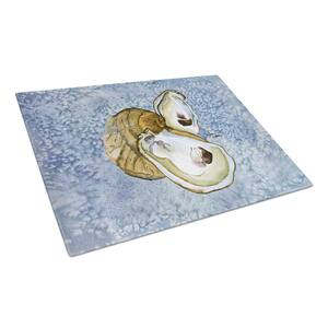 Oyster Tempered Glass Large Cutting Board
