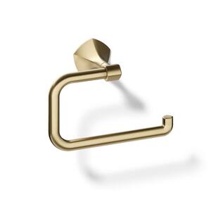 Occasion Wall Mounted Towel Ring in Vibrant Brushed Moderne Brass