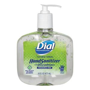16 oz. Fragrance-Free Antibacterial with Moisturizers Gel Hand Sanitizer, Pump Bottle (8-Pack)