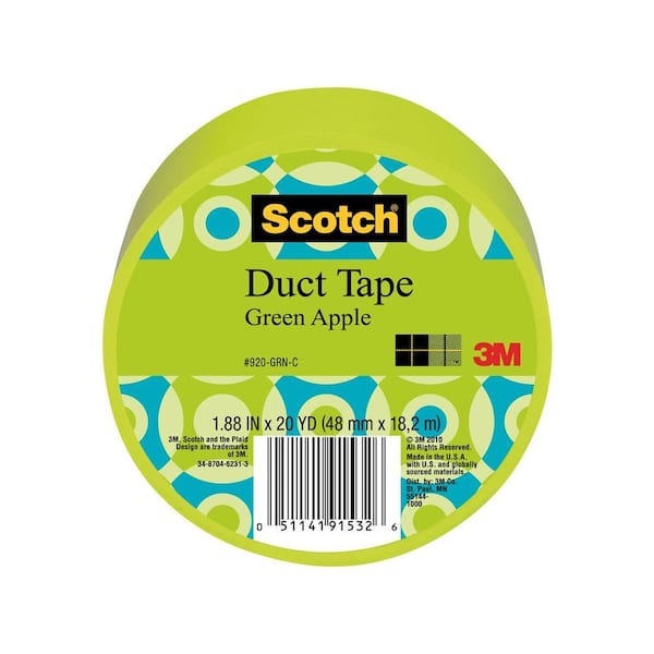 Scotch 1.88 in. x 20 yds. Green Duct Tape (Case of 6)