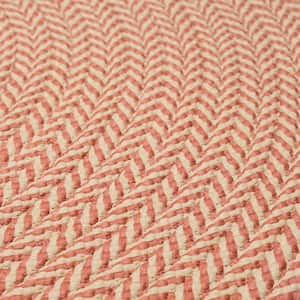 Ibiza Woven Chevron Vermillion 30 in. x 30 in. Polypropylene Door Mat