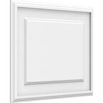 5/8 in. x 20 in. x 16 in. Legacy Raised Panel White PVC Decorative Wall Panel