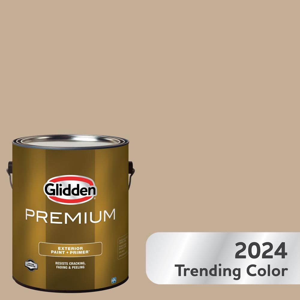 Glidden Premium 1 gal. Cabin Fever PPG1021-7 Semi-Gloss Exterior Latex Paint  PPG1021-7PX-1SG - The Home Depot