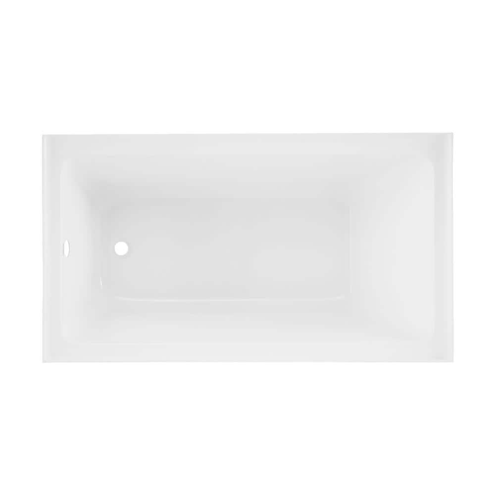 Voltaire 54" White Acrylic Alcove Bathtub with Apron