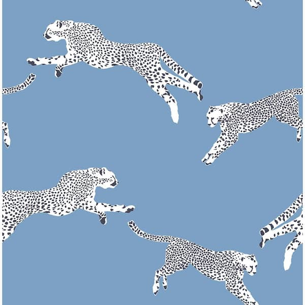 Cloud Nine Leaping Cheetah Peel and Stick Wallpaper Sample