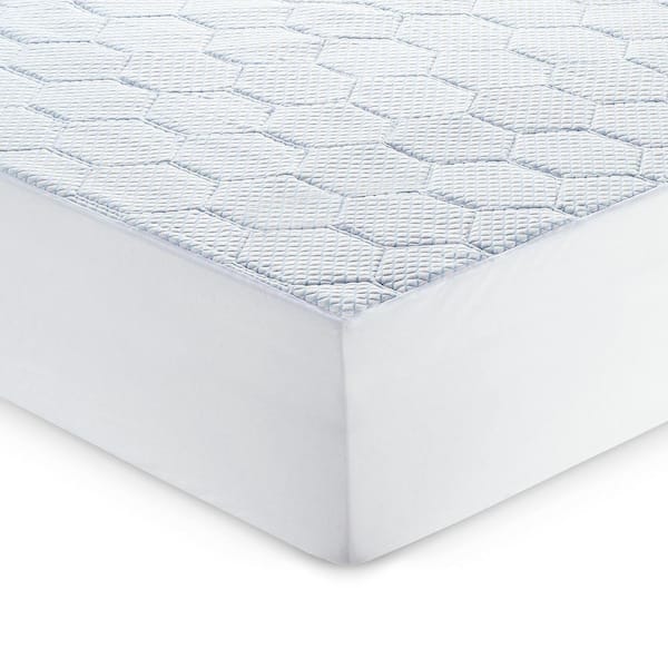 Vibe Queen Cooling Quilted Memory Foam Mattress Pad