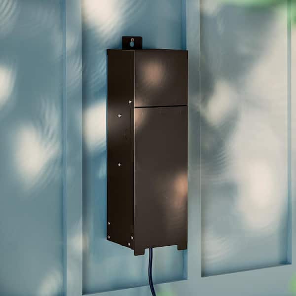 Plus Series 100-Watt Textured Architectural Bronze Low Voltage Outdoor Landscape Light Transformer (1-Pack)