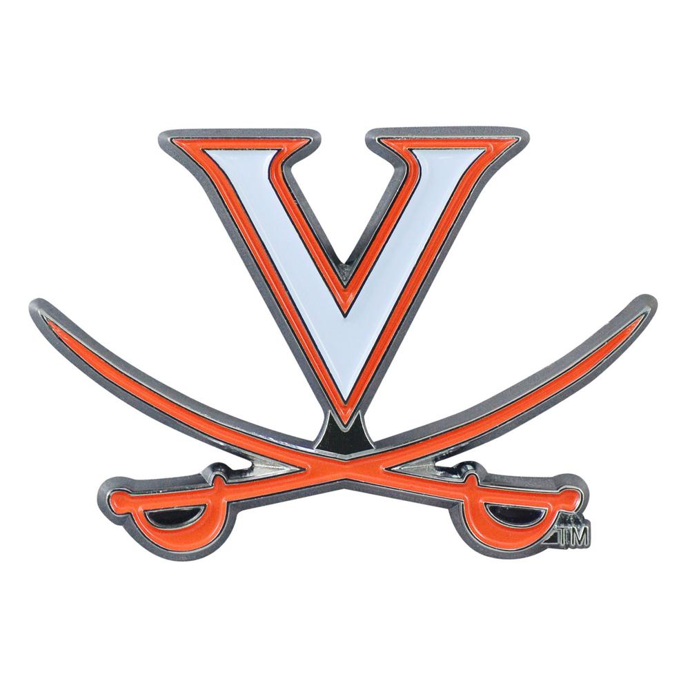 3.2 in. x 1.9 in. NCAA University of Virginia Color Emblem