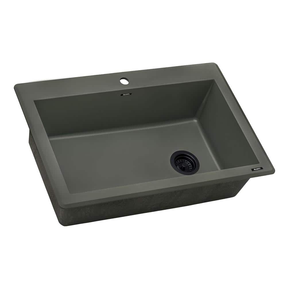 Juniper Green Granite Composite Single Bowl Kitchen Sink
