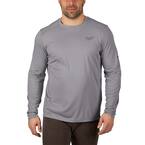 Gen II Men's Work Skin 3X-Large Gray Light Weight Performance Long-Sleeve T-Shirt