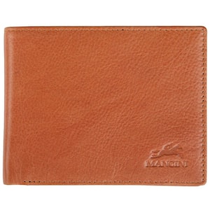 Bellagio Collection Cognac Leather Left Wing RFID Wallet