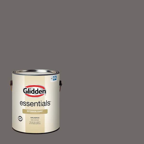 Glidden Essentials 1 gal. PPG1002-6 Gibraltar Gray Flat Exterior Paint