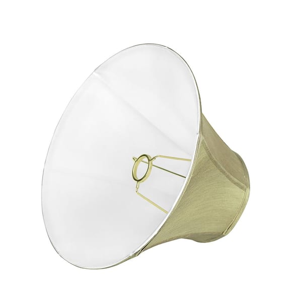 Gold 6" x 13" x 9" Aspen Creative 58001 Bell Shape UNO Construction Lamp Shade 