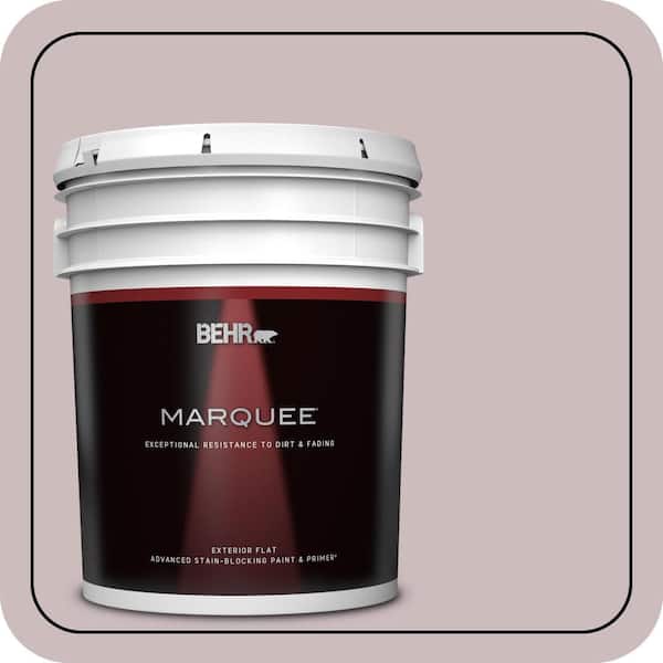 BEHR MARQUEE 5 gal. #100E-3 Pastel Violet Flat Exterior Paint & Primer