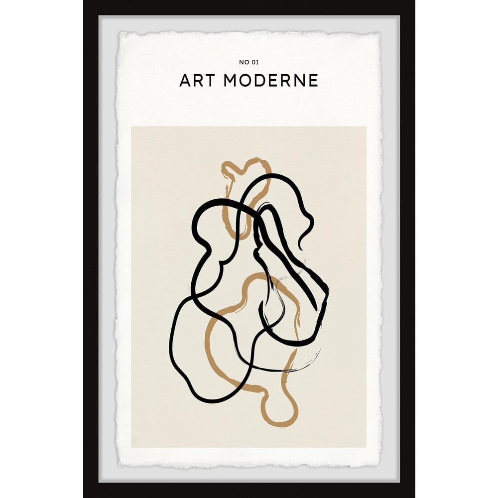 "No 01 Art Moderne" by Marmont Hill Framed Abstract Art Print 30 in. x