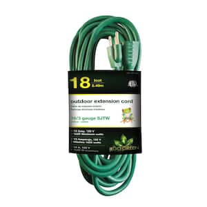 18 ft. 16/3 Heavy Duty Extension Cord, Green