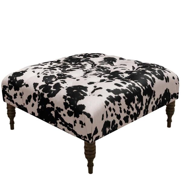 Unbranded Udder Madness Domino Tufted Cocktail Ottoman