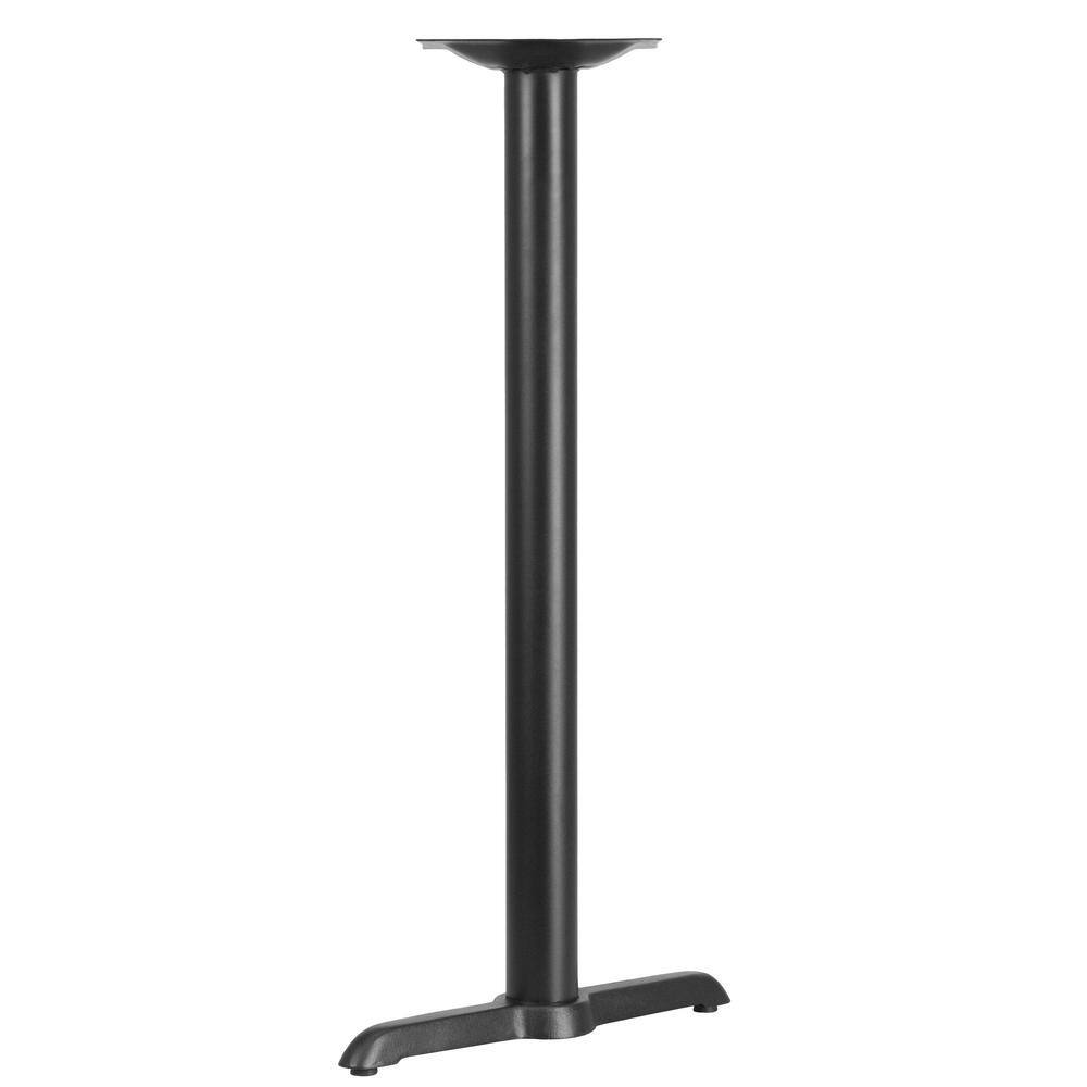 Carnegy Avenue Black Metal Pedestal Dining Table Base Only Seats 2