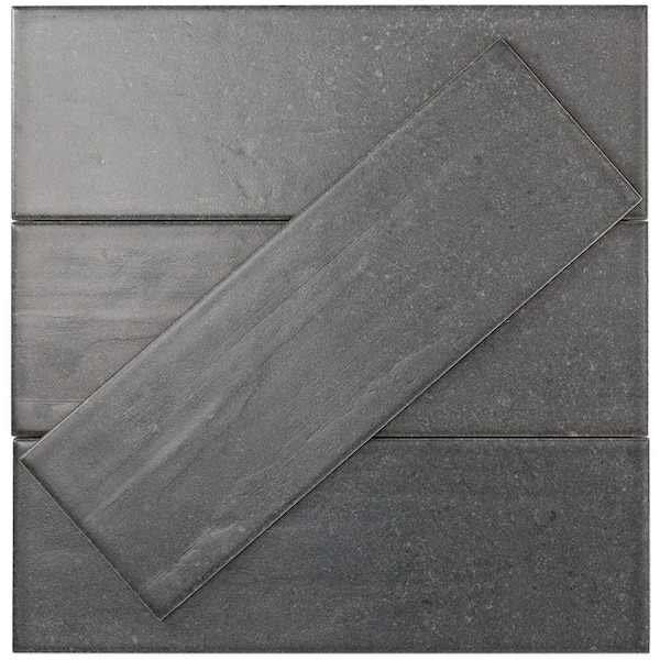 PieceHill✳︎ Ivy Hill Tile Piston Camp Blue 4 in. x 12 in. 7mm Glazed