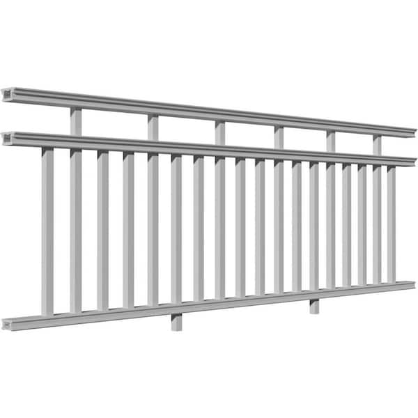 96 in. x 36 in. PVC 3-Line Level Rail Kit with Reinforcements