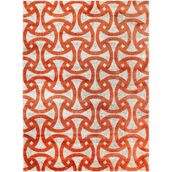 Trina Turk Tanja Jace Orange 3 ft. 10 in. x 7 ft. 2 in. Indoor Area Rug