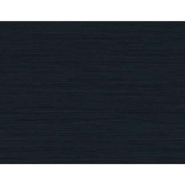 Seabrook Designs 60.75 sq. ft. Midnight Blue Lohja Embossed Vinyl Unpasted Wallpaper Roll