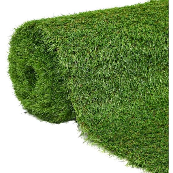Afoxsos Green 4.4 ft. x 16.4 ft. Artificial Grass Carpets Fake Faux Grass Turf for Indoor and Outdoor Use