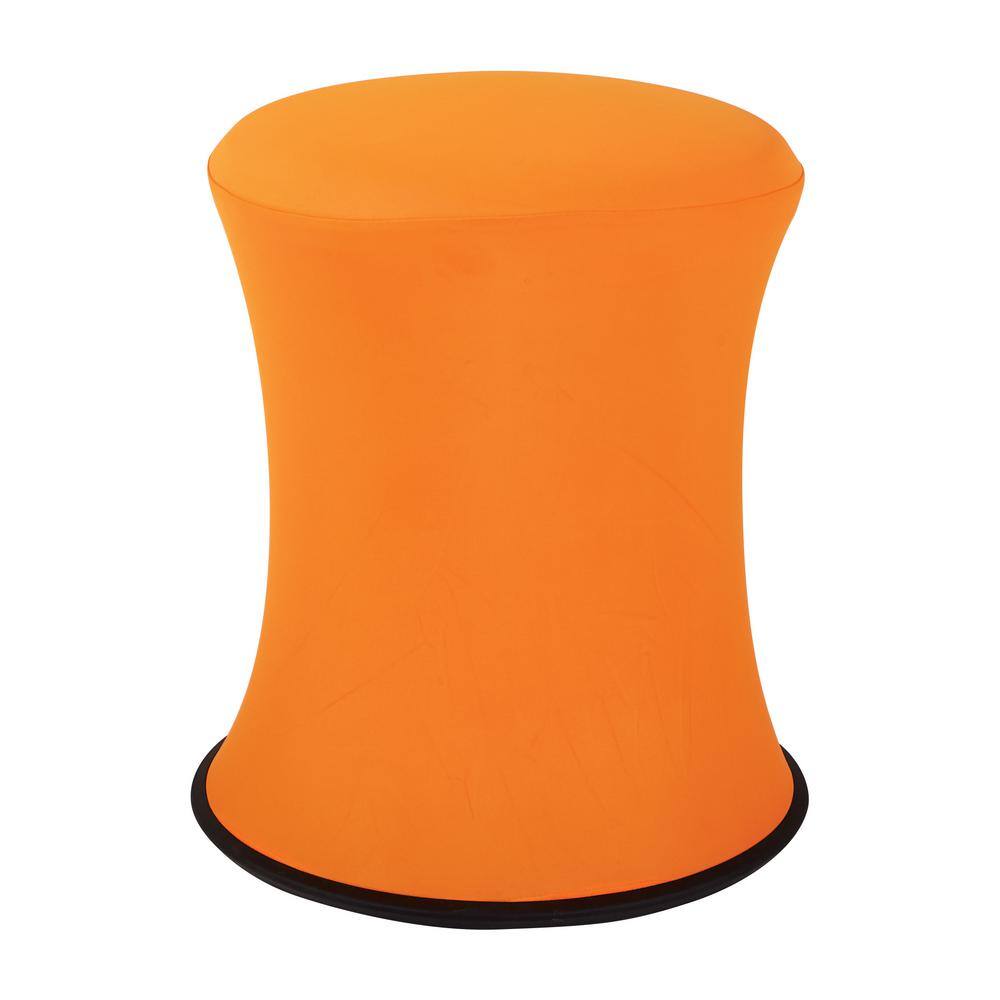 Office Star Products active height stool in orange fabric.