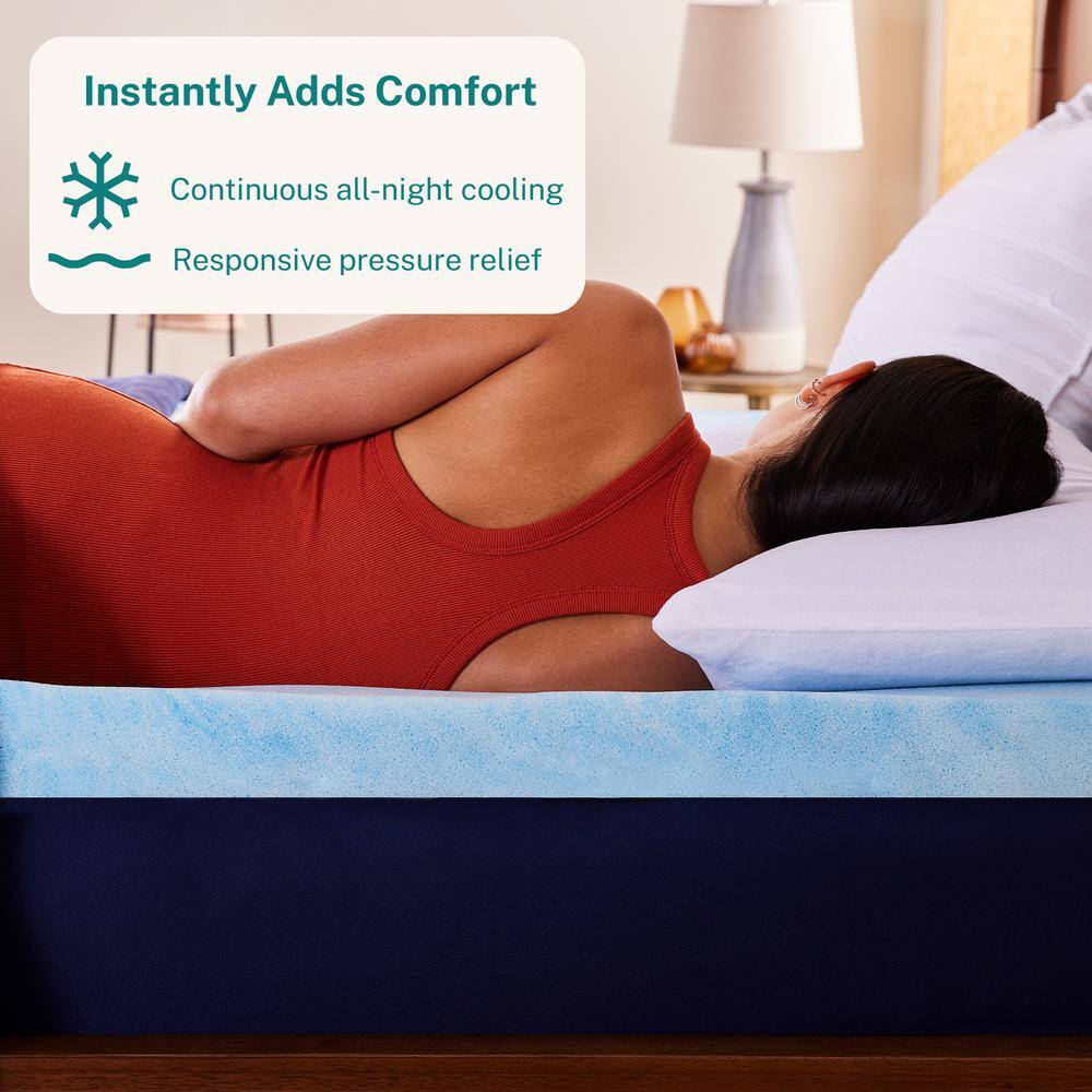 Twin 3-Inch Gel Memory Foam Cooling Mattress Topper