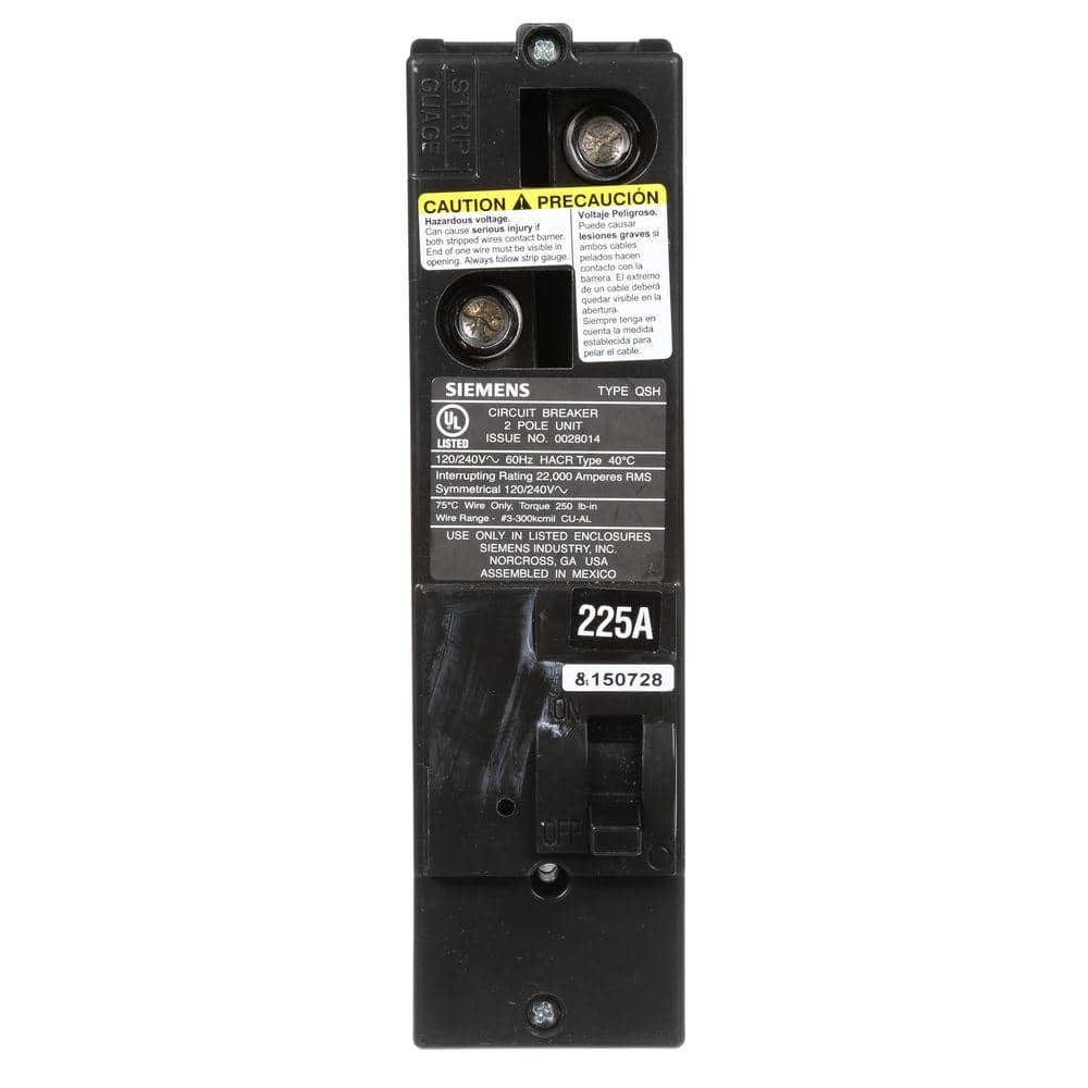 225 Amp Double-Pole 22kA Type QS Multi-Family Main Breaker price history on PriceWatchPro