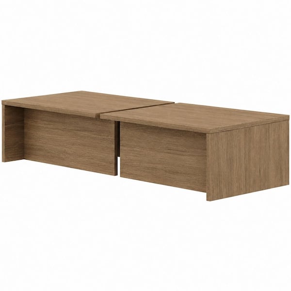 Kanso Brown Oak Nightstands (Set of 2)
