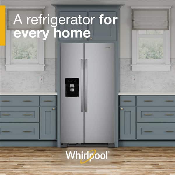Whirlpool 24.6 cu. ft. Side by Side Refrigerator in Monochromatic