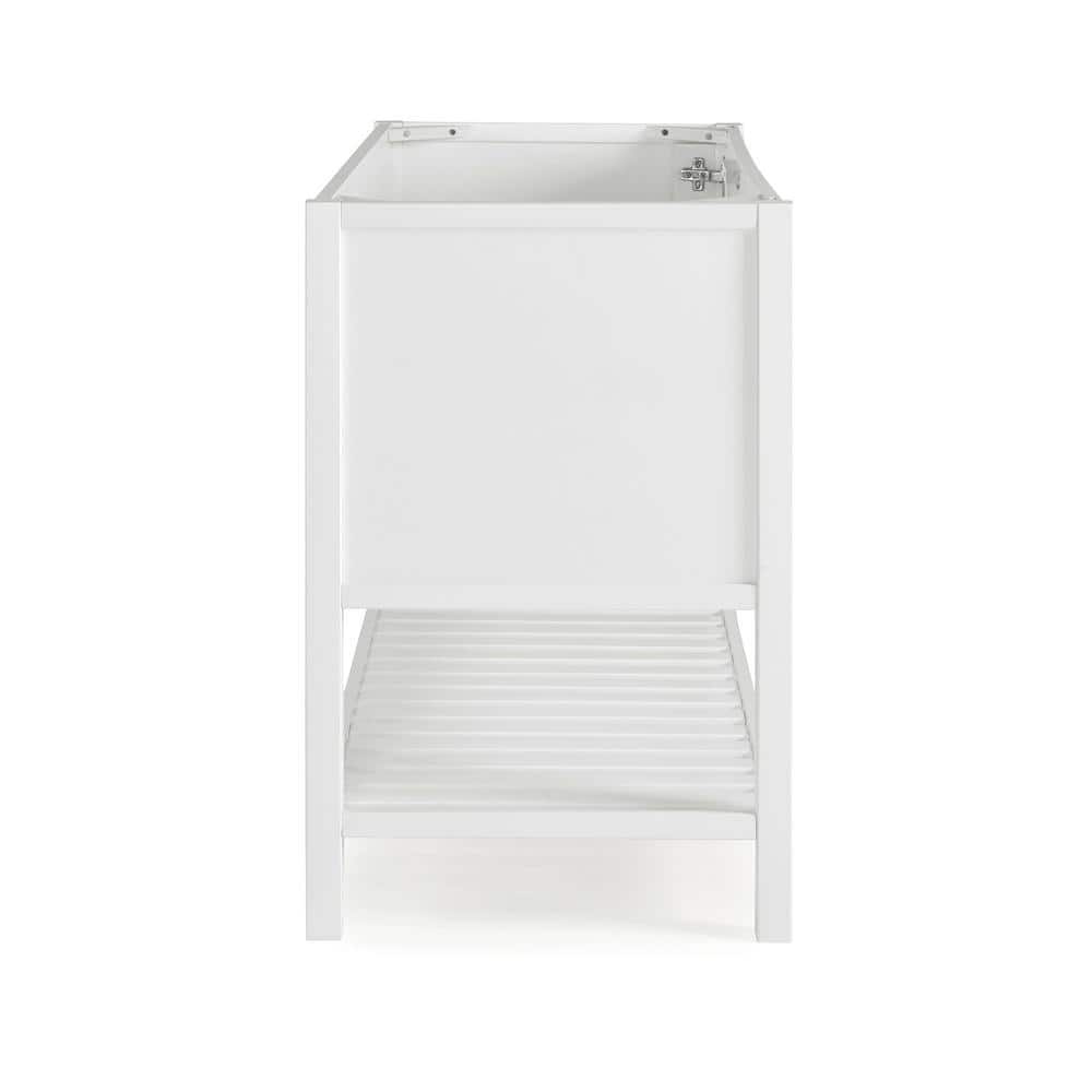 Bennet 48" White Pine Wood Freestanding Vanity Cabinet