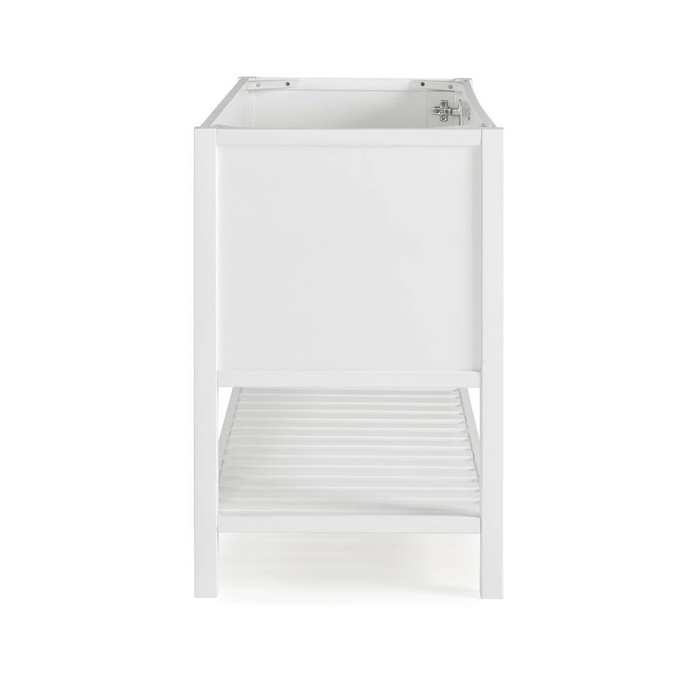 Bennet 48" White Pine Wood Freestanding Vanity Cabinet
