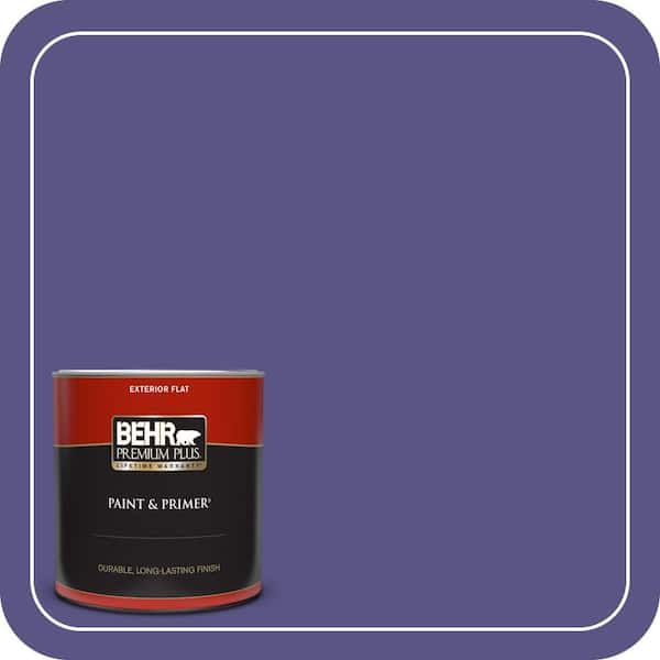 BEHR PREMIUM PLUS 1 qt. #PPU16-01 Aurora Splendor Flat Exterior Paint & Primer