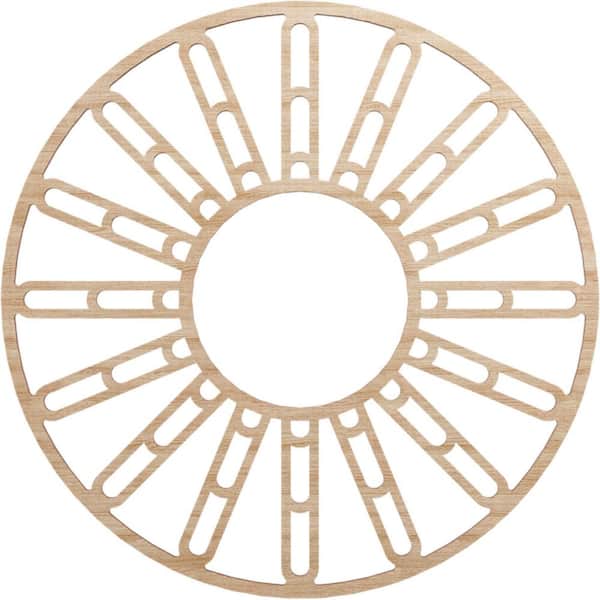 28 in. x 10.75 in. x 0.25 in. Wood Medallion Moulding