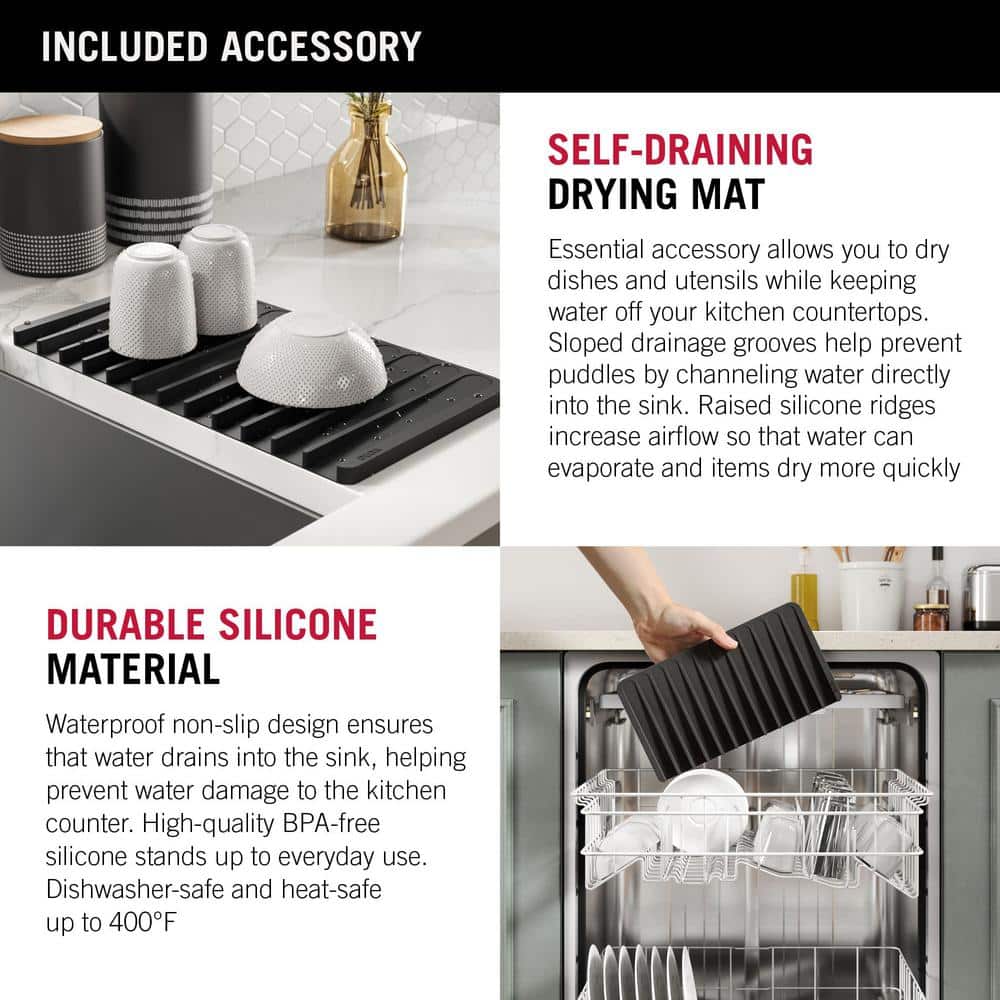Delta 32-Inch Stainless Steel Workstation Undermount Kitchen Sink