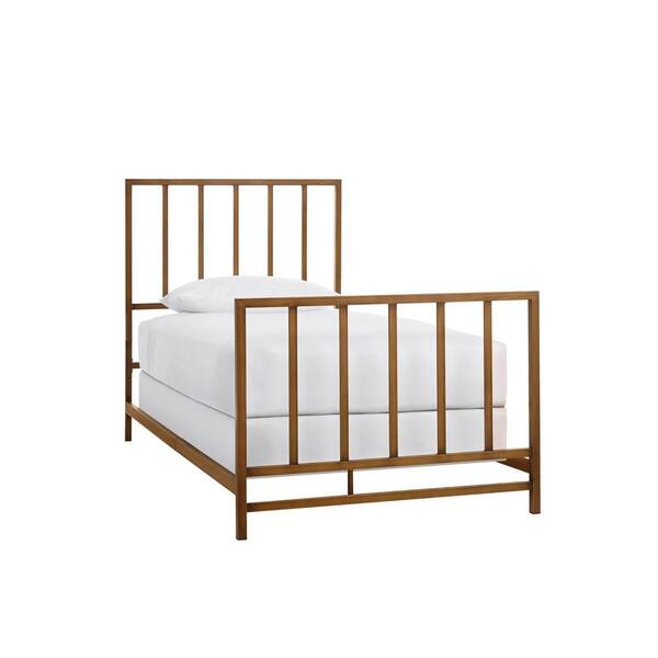 Stylewell Zandria Brushed Gold Metal, Brushed Gold Metal Bed Frame