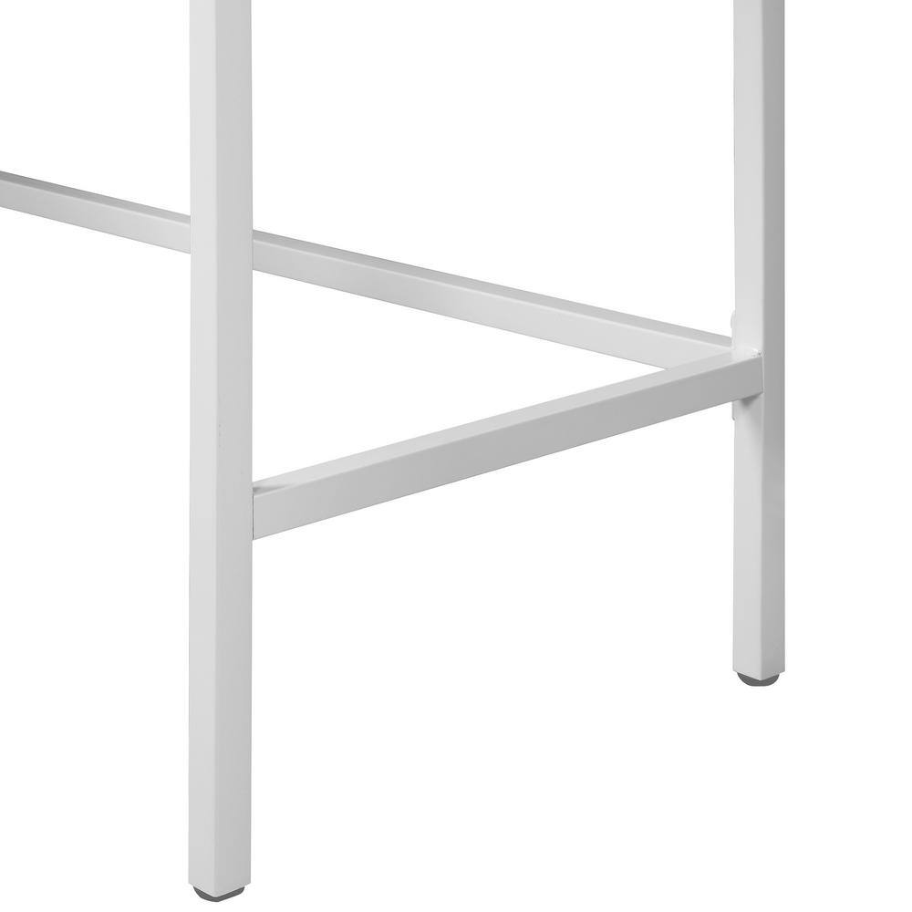 Contempo White Oak Adjustable L-Shaped Desk with Filing Drawer