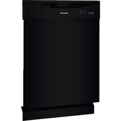 24 in. Black Front Control Smart Built-In Tall Tub Dishwasher