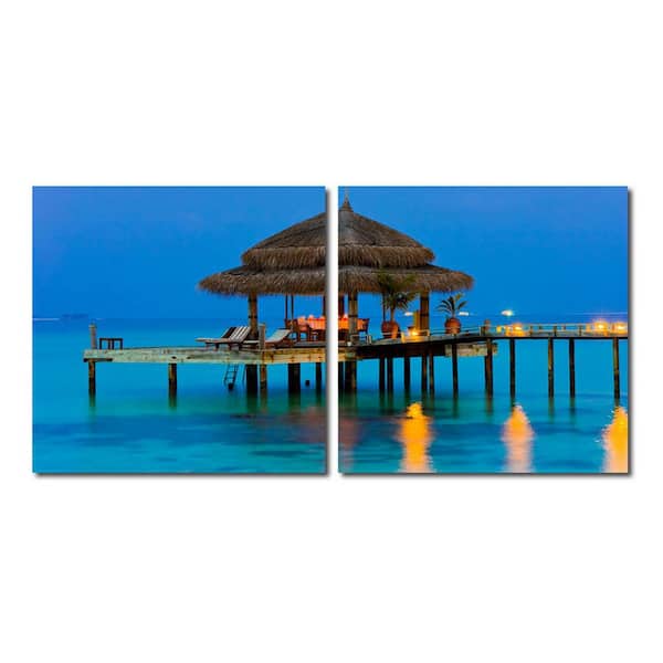 Baxton Studio Dinner in the Tropics Unframed Photography Wall Art 19.68 in. x 19.68 in