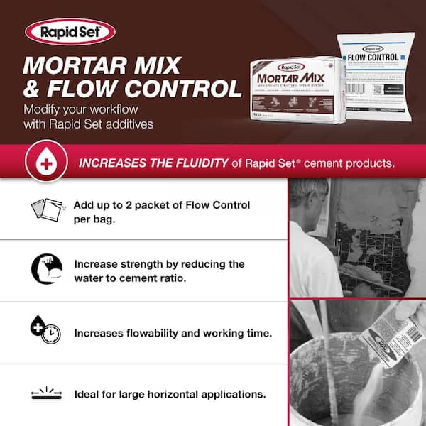 Rapid Set - 55 lbs. High-Performance, Fast-Setting Mortar Mix