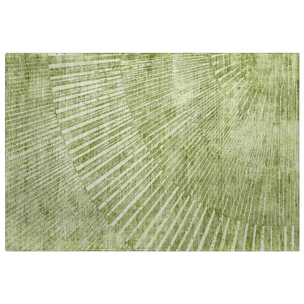 Dream Shag Premium Machine Washable Abstract ADS542 Sage 2 ft. x 3 ft. Accent Rug price history on PriceWatchPro