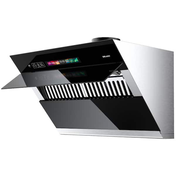 Unbranded 30 in. Convertible Under Cabinet Range Hood in Stainless Steel with 4 Speeds Exhaust Fan, Voice/Gesture/Touch, 900 CFM