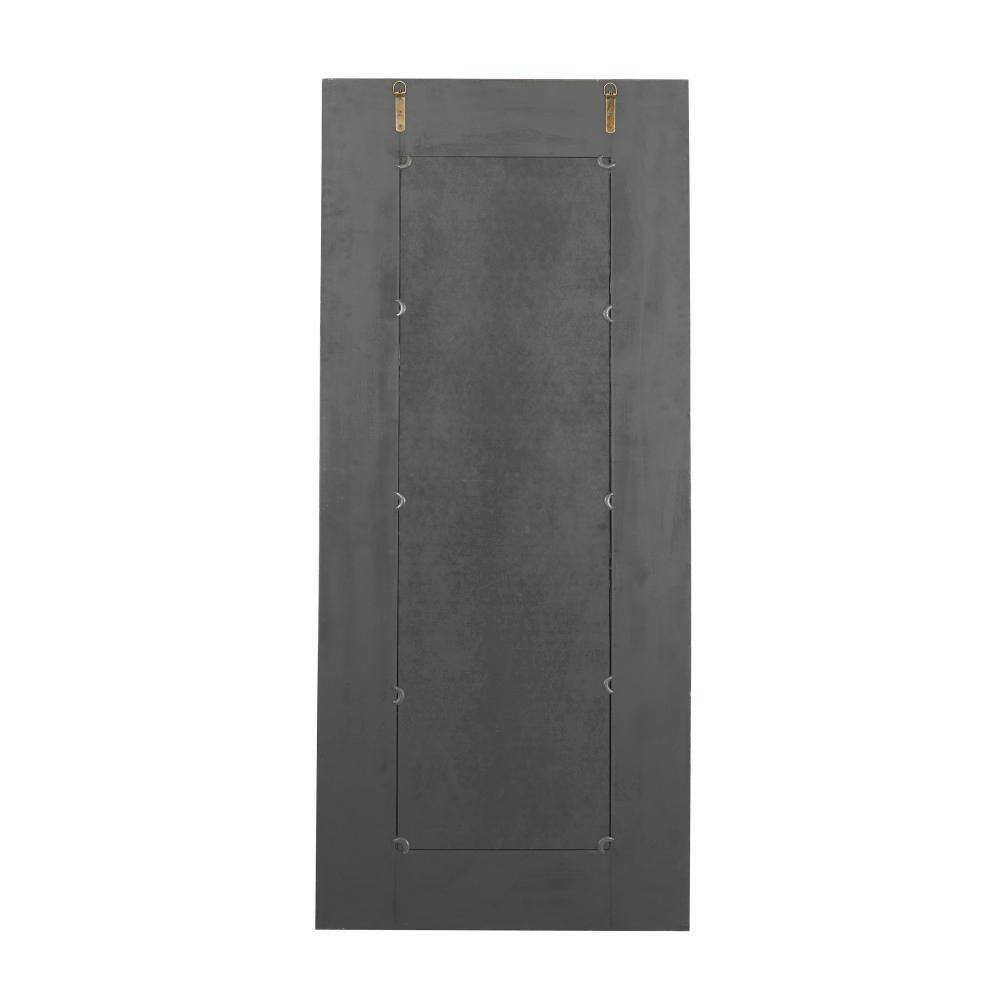 Farmhouse White Weathered Wood Full Length Wall Mirror