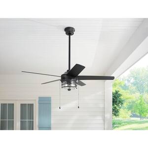 Colbridge 52 in. LED Indoor/Outdoor Natural Iron Ceiling Fan with Light